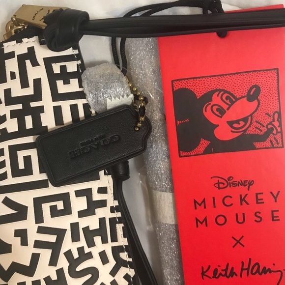 COACH NWT DISNEY x KEITH HARING Academy Pouch 5220 - Picture 8 of 14